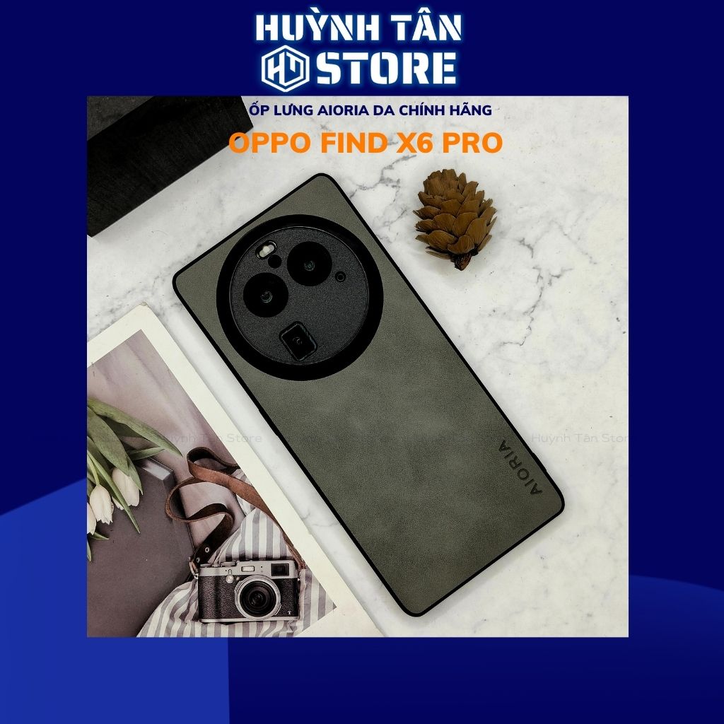 Ốp lưng oppo find x6 pro chống bám vân tay bảo vệ camera chính hãng AIORIA DA phụ kiện điện thoại huỳnh tân store