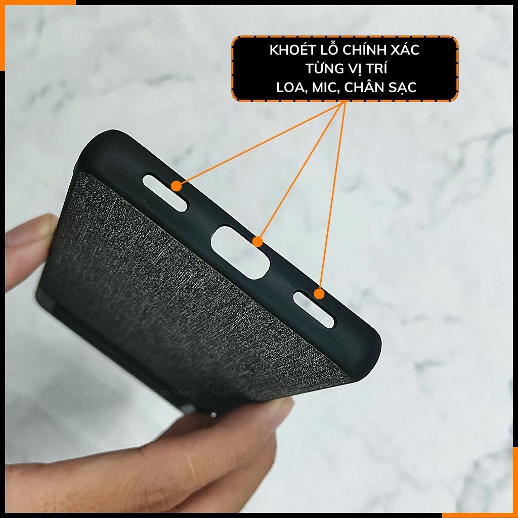Ốp lưng google pixel 7a chống vân tay nhựa cứng viền đen giả vải JEAN 1 màu phụ kiện điện thoại huỳnh tân store