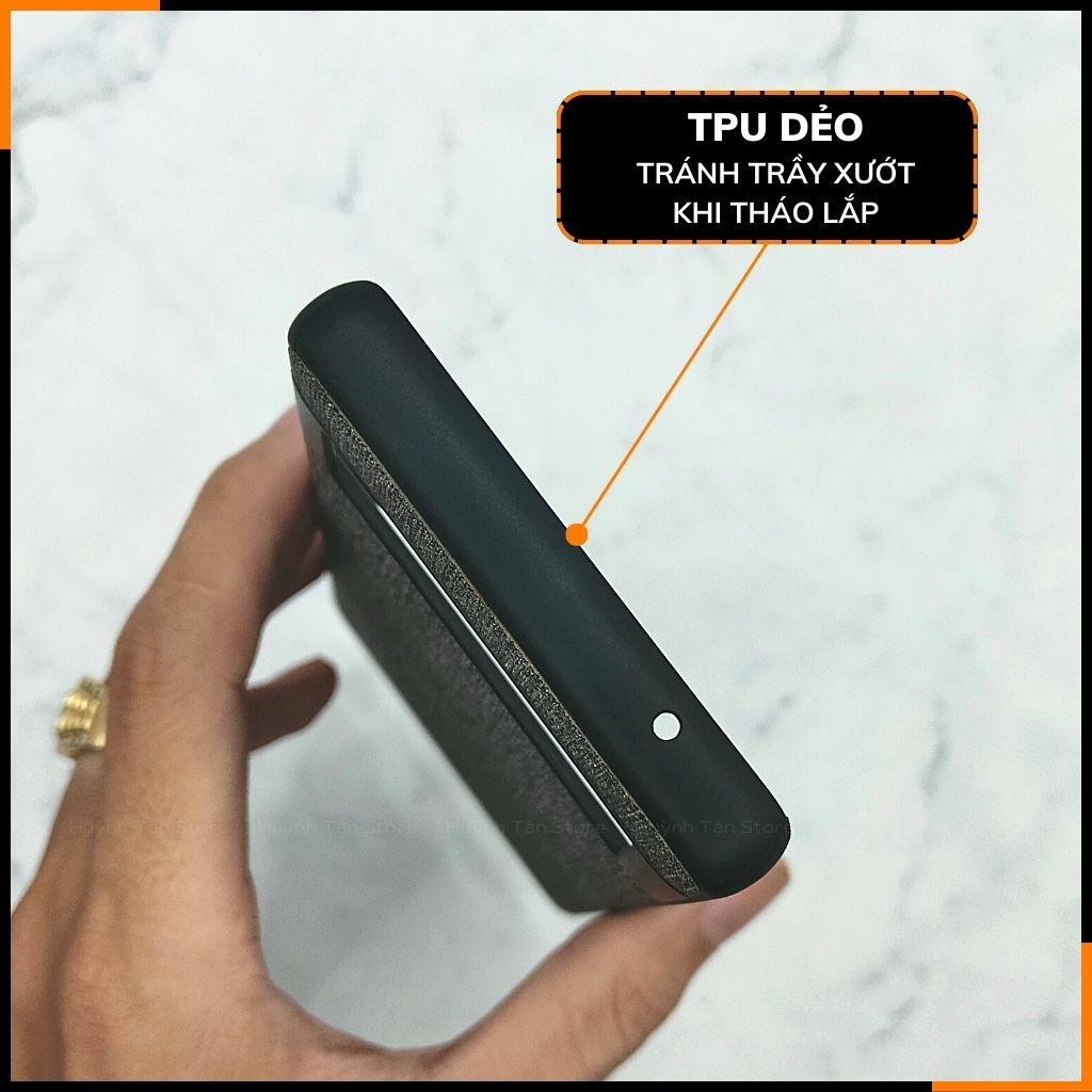 Ốp lưng google pixel 7a chống vân tay nhựa cứng viền đen giả vải JEAN 1 màu phụ kiện điện thoại huỳnh tân store