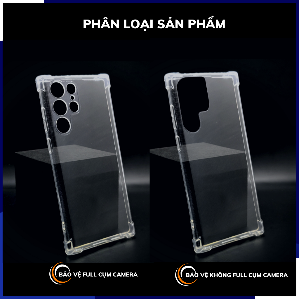 Ốp lưng samsung s22 ultra trong suốt chống sốc bảo vệ camera dẻo tpu 6D phụ kiện điện thoại huỳnh tân store