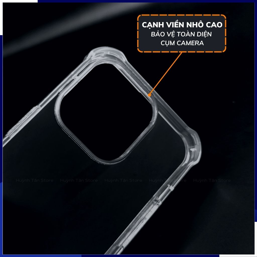 Ốp lưng chống sốc iphone 14 clear color ver 3 trong suốt không ố vàng bảo vệ camera phụ kiện huỳnh tân store
