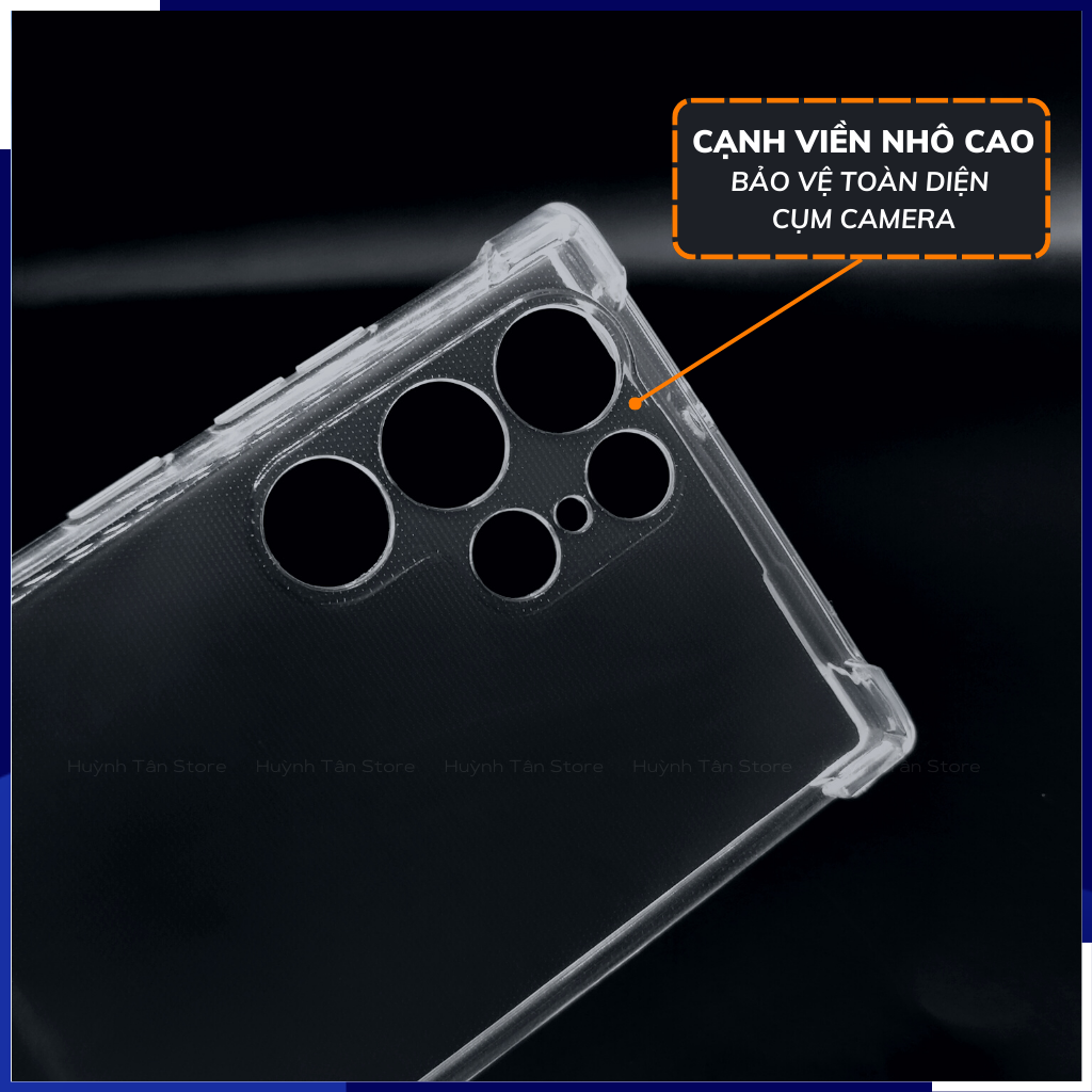 Ốp lưng samsung s22 ultra trong suốt chống sốc bảo vệ camera dẻo tpu 6D phụ kiện điện thoại huỳnh tân store