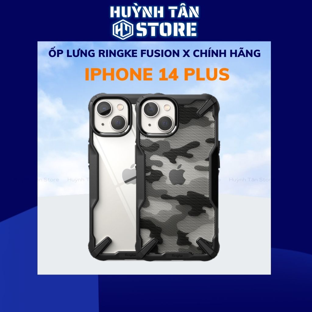 Ốp lưng iphone 14 plus chống sốc Ringke Fusion X chính hãng Korea bảo vệ camera phụ kiện huỳnh tân store