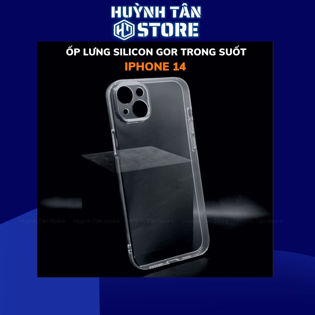 Ốp lưng iphone 14 trong suốt bảo vệ camera dẻo siêu mỏng chính hãng gor phụ kiện điện thoại huỳnh tân store