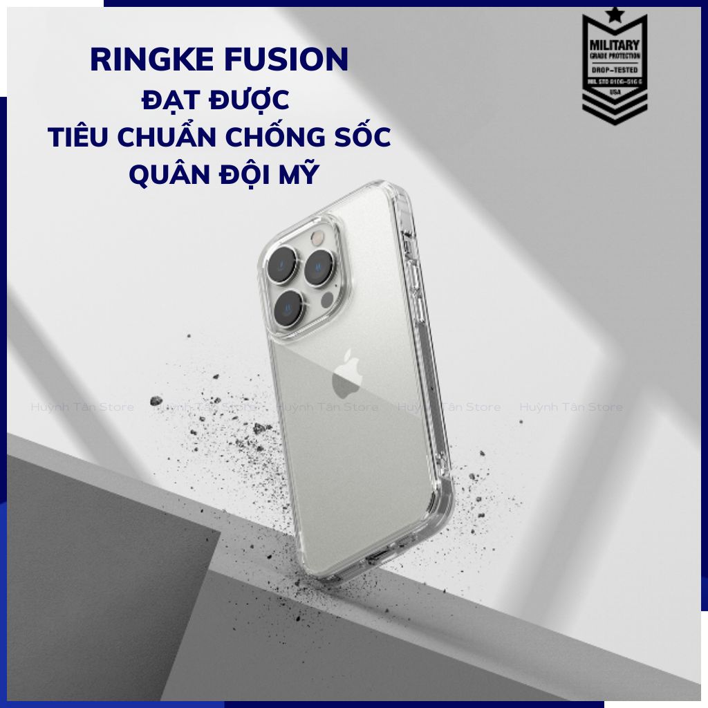 Ốp lưng iphone 14 pro chống sốc Ringke Fusion chính hãng Korea bảo vệ camera phụ kiện huỳnh tân store