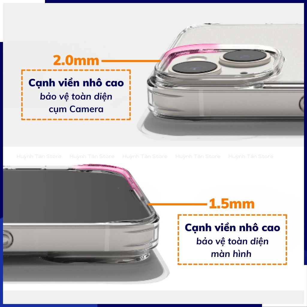 Ốp lưng iphone 14 chống sốc Ringke Fusion chính hãng Korea bảo vệ camera phụ kiện huỳnh tân store
