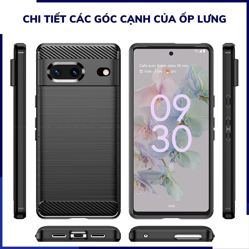 Ốp lưng pixel 7 dẻo phay xướt chống bám vân tay bảo vệ camera phụ kiện huỳnh tân store