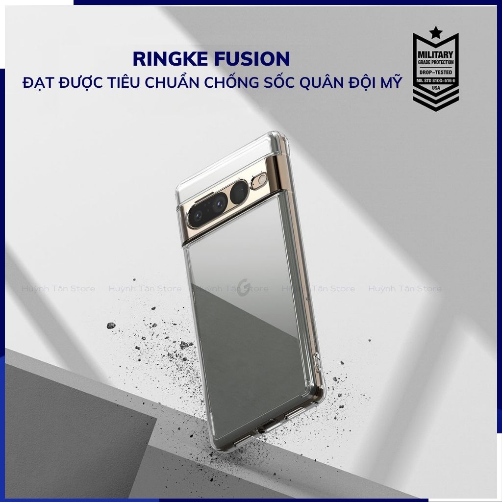 Ốp lưng pixel 7 pro chống sốc Ringke Fusion chính hãng Korea bảo vệ camera phụ kiện huỳnh tân store