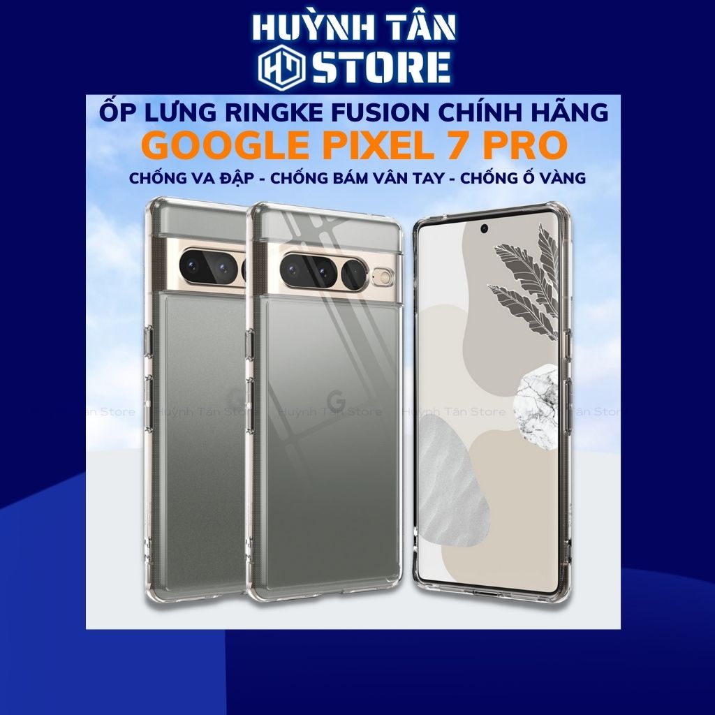 Ốp lưng pixel 7 pro chống sốc Ringke Fusion chính hãng Korea bảo vệ camera phụ kiện huỳnh tân store