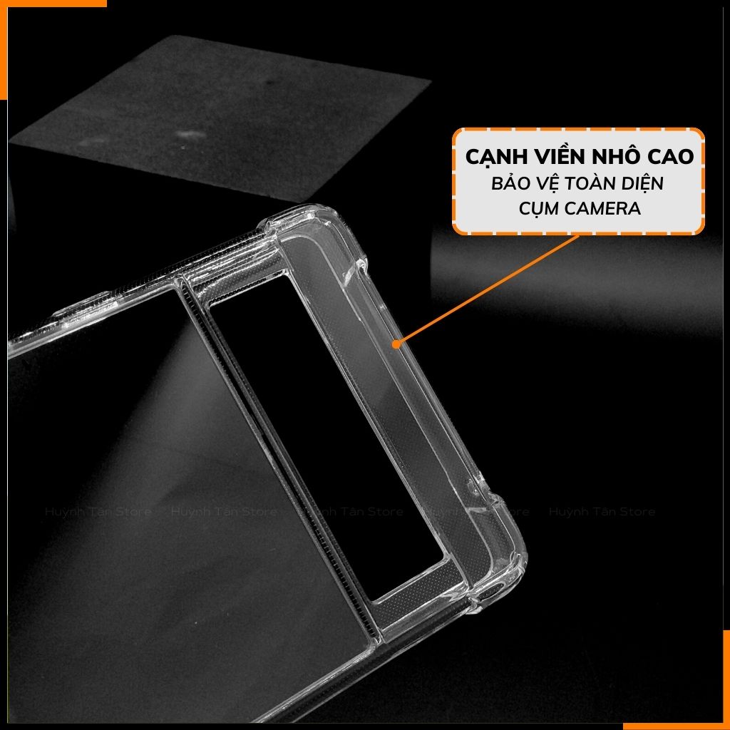 Ốp lưng pixel 7a chống sốc clear color ver 3 trong suốt không ố vàng bảo vệ camera phụ kiện điện thoại huỳnh tân store