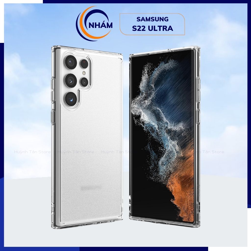 Ốp lưng samsung s22 ultra chống sốc Ringke Fusion X chính hãng Korea bảo vệ camera phụ kiện huỳnh tân store