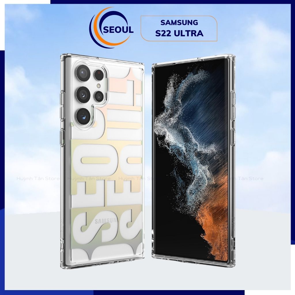 Ốp lưng samsung s22 ultra chống sốc Ringke Fusion X chính hãng Korea bảo vệ camera phụ kiện huỳnh tân store