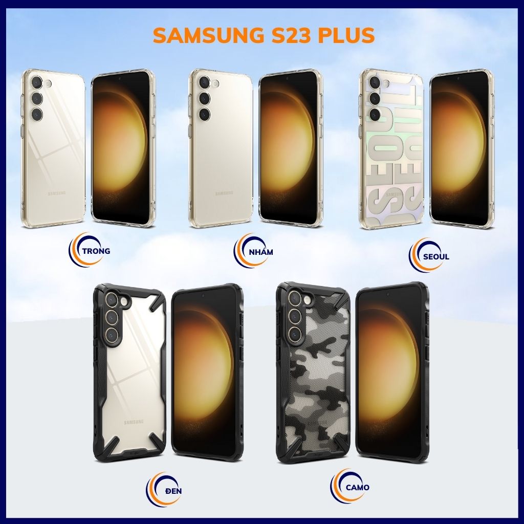 Ốp lưng samsung s23, s23 plus chống sốc Ringke Fusion X chính hãng Korea bảo vệ camera phụ kiện huỳnh tân store