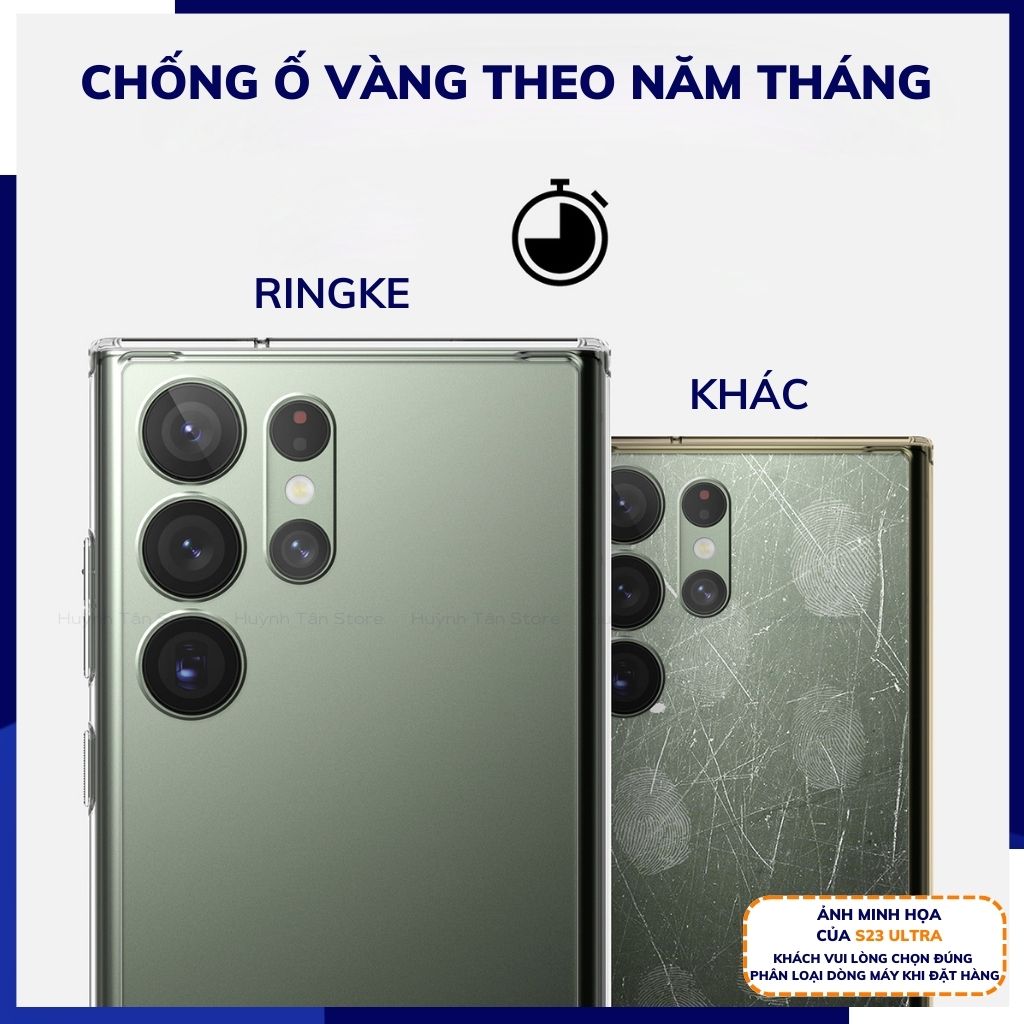 Ốp lưng samsung s23 ultra chống sốc Ringke chính hãng Korea bảo vệ camera phụ kiện huỳnh tân store