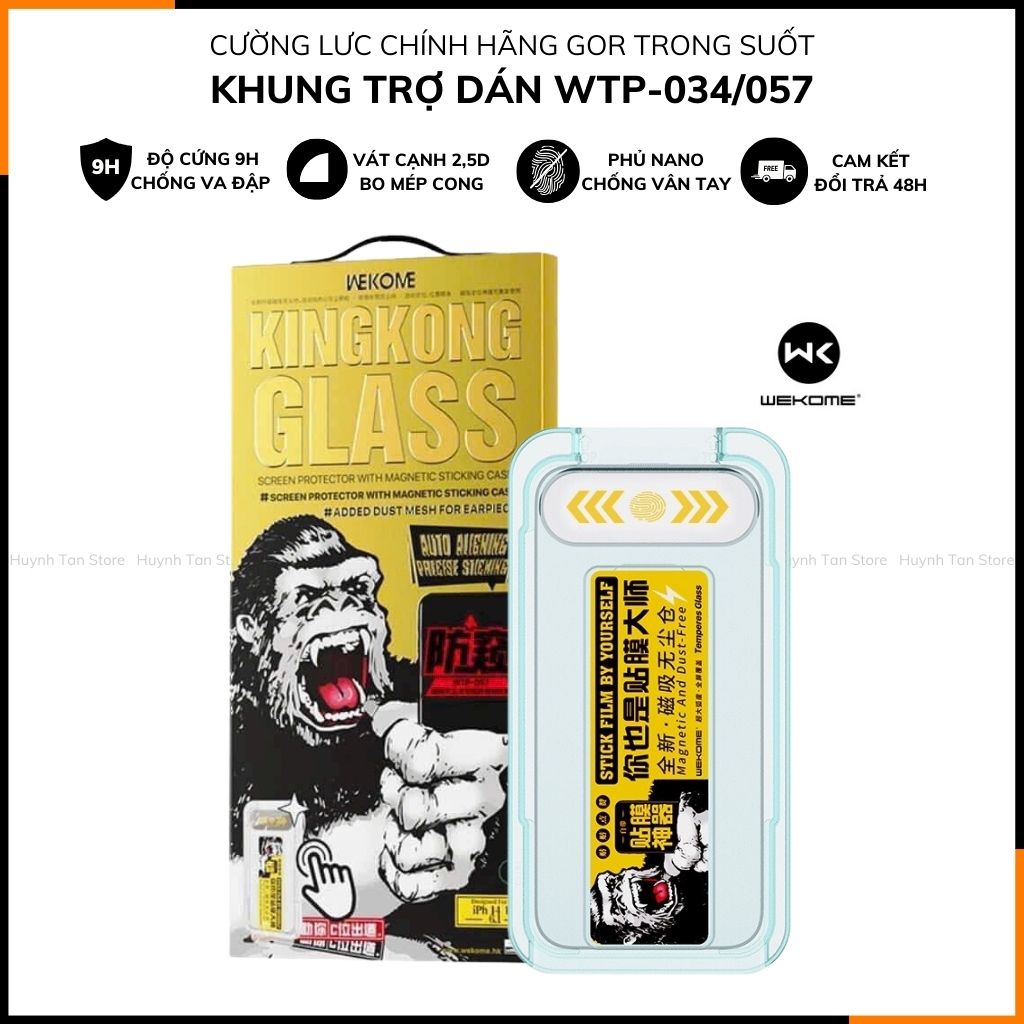 Cường lực khung tự dán KINGKONG iphone 16 Pro Max ip 15 14 13 12 pro chính hãng WEKOME  [WTP-034/057]