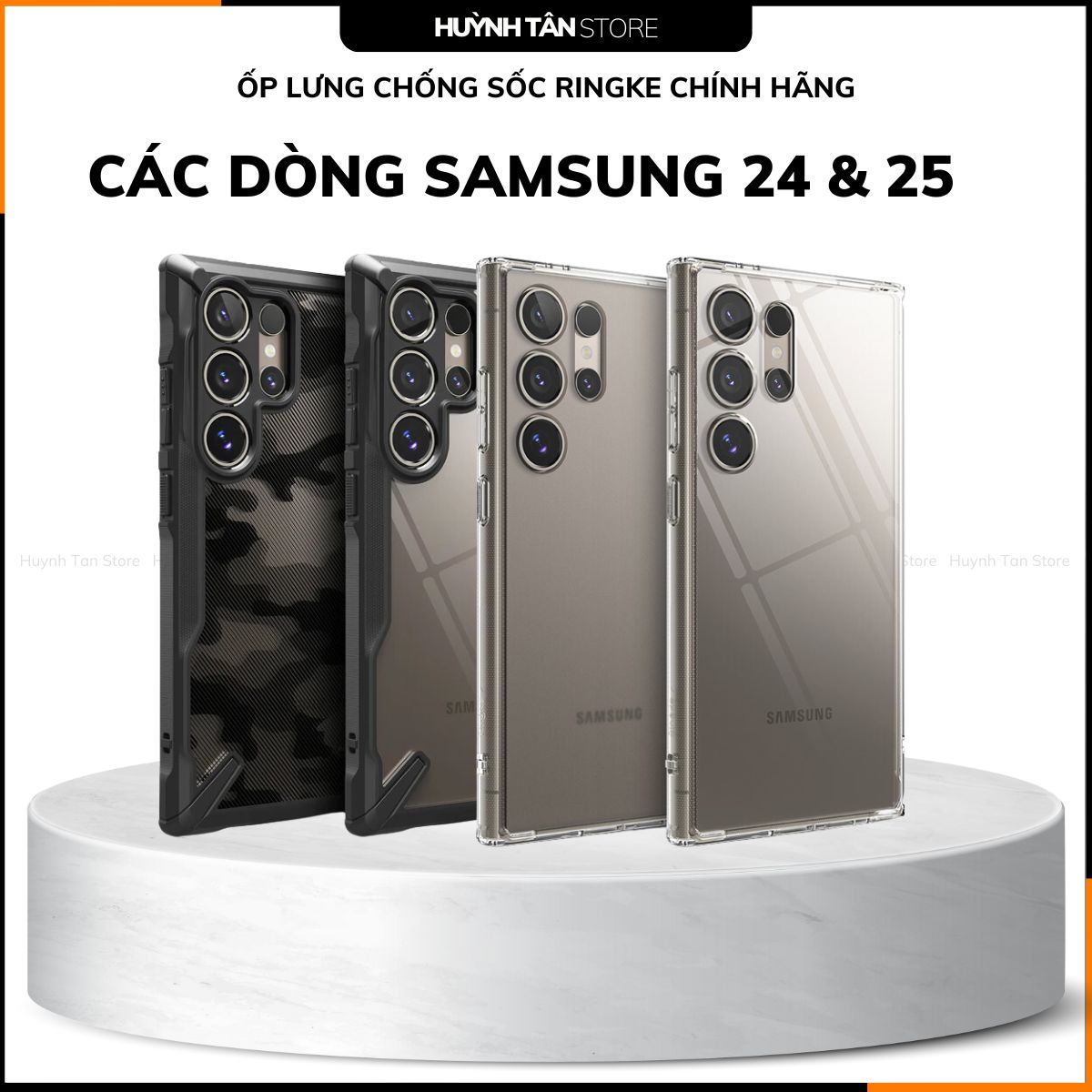 Ốp lưng Samsung S25 S25 Plus S25 Ultra / S24 S24 Plus S24 Ultra chống sốc Ringke chính hãng Korea bảo vệ camera phụ kiện huỳnh tân store