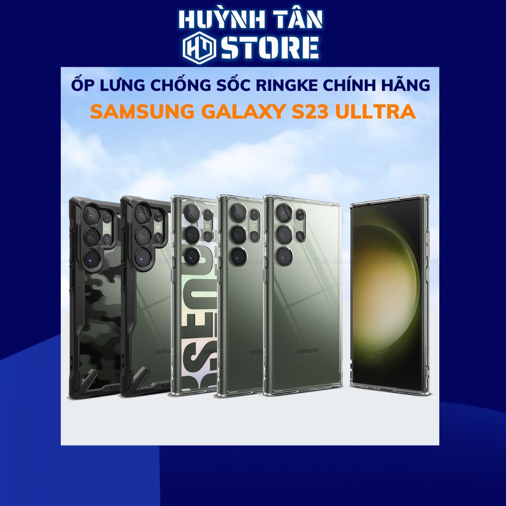 Ốp lưng samsung s23 ultra chống sốc Ringke chính hãng Korea bảo vệ camera phụ kiện huỳnh tân store