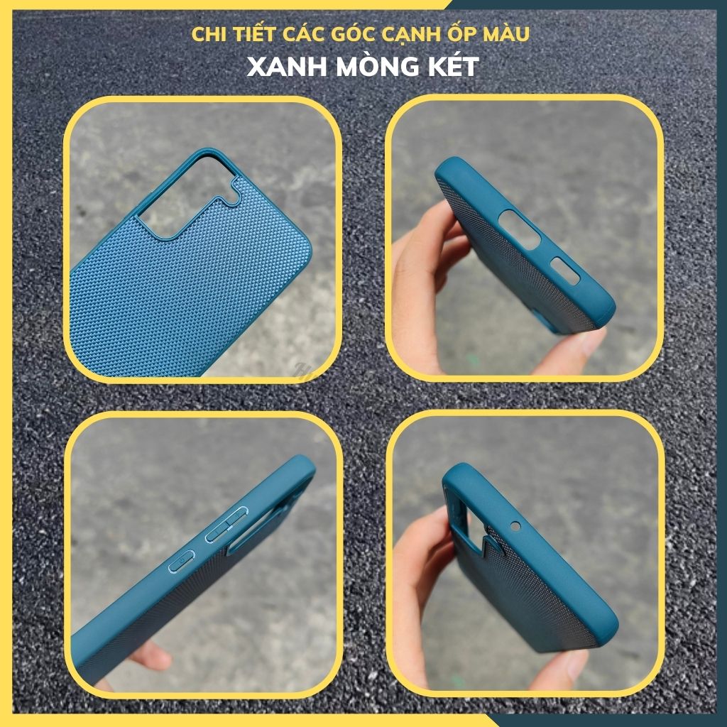 Ốp lưng samsung s22 plus nhựa dẻo vải nylon nhiều màu chống bám vân tay bảo vệ camera phụ kiện huỳnh tân store