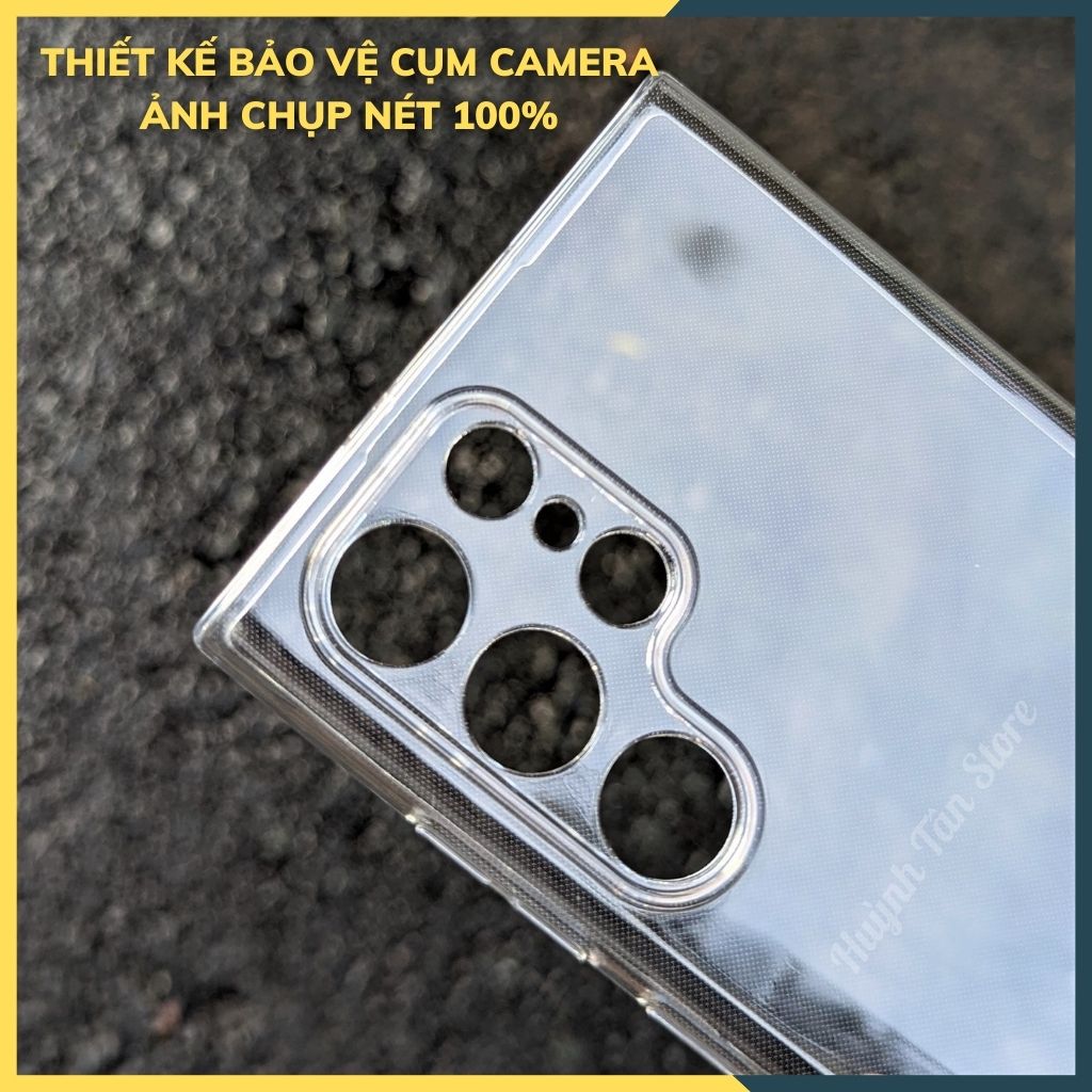 Ốp lưng samsung s22 ultra trong suốt bảo vệ camera dẻo siêu mỏng chính hãng gor phụ kiện điện thoại huỳnh tân store