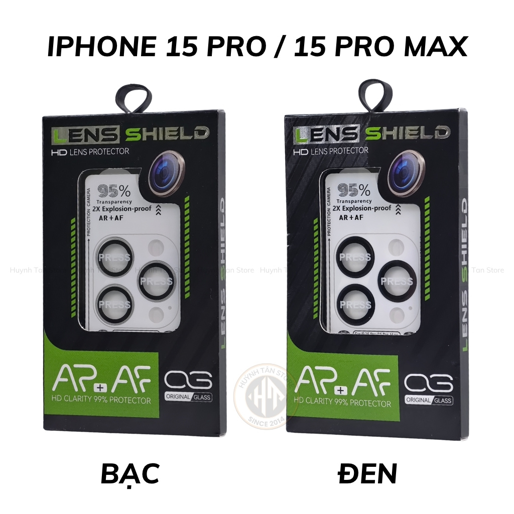 Kính cường lực lens camera Iphone 16 pro max, 16 pro , 16 plus , ip 16, 15 pro max , 15 pro , 15 plus, ip 15 chống chói AR, lóp phủ AF cao cấp, có khung tự dán  phụ kiện huỳnh tân store