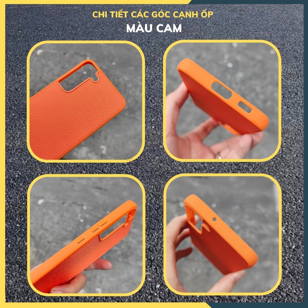 Ốp lưng samsung s22 plus nhựa dẻo vải nylon nhiều màu chống bám vân tay bảo vệ camera phụ kiện huỳnh tân store