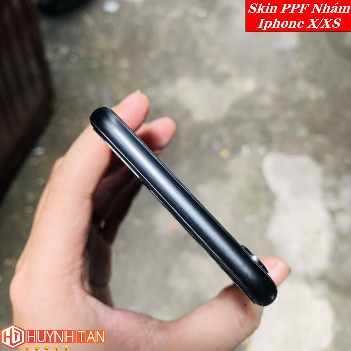 Miếng dán Skin PPF iPhone X bề mặt Nhám chống vân tay cực tốt (Tặng 1 Miếng Dự Phòng)