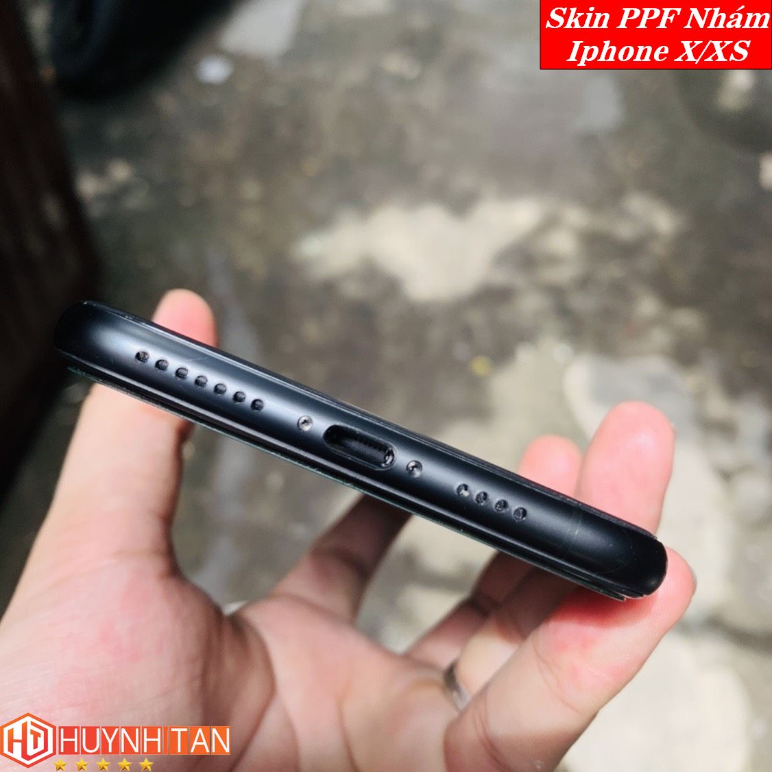 Miếng dán Skin PPF iPhone X bề mặt Nhám chống vân tay cực tốt (Tặng 1 Miếng Dự Phòng)