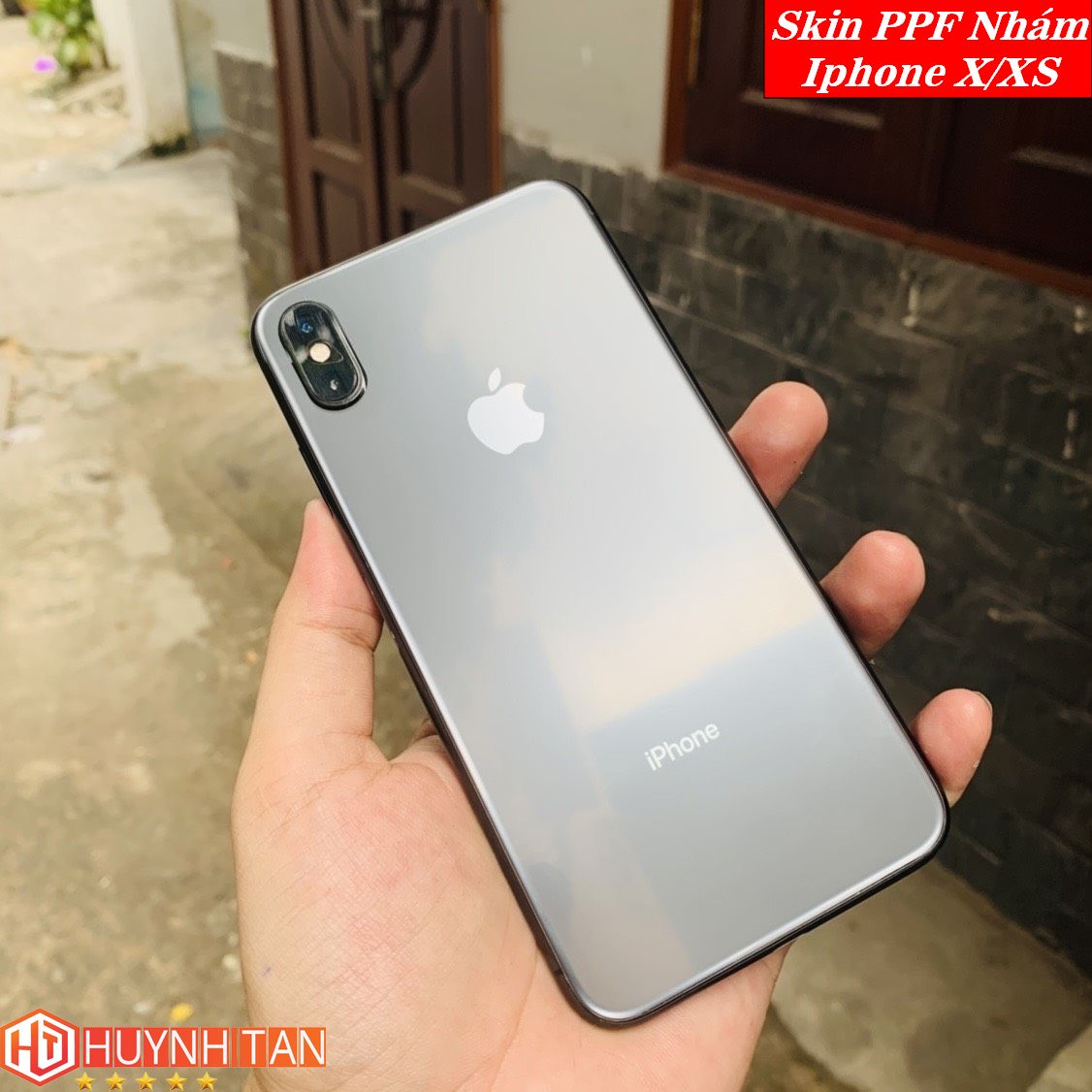 Miếng dán Skin PPF iPhone X bề mặt Nhám chống vân tay cực tốt (Tặng 1 Miếng Dự Phòng)