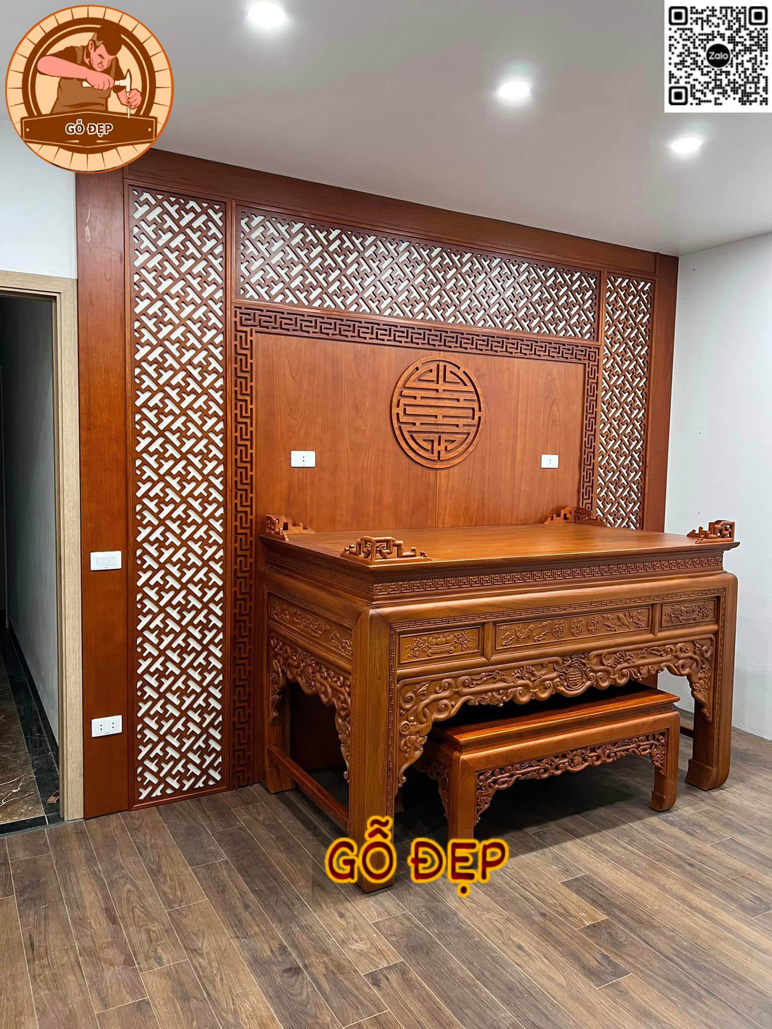 Ốp Gỗ Bàn Thờ – Tinh Tế, Sang Trọng & Chuẩn Phong Thủy