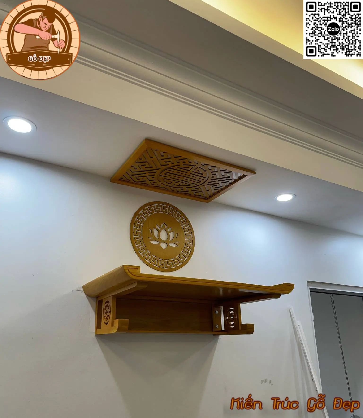 Thi Công Nội Thất Phòng Thờ | Trọn Gói – Chuẩn Phong Thủy – Chạm Tinh Xảo | Gỗ Đẹp Đào Gia