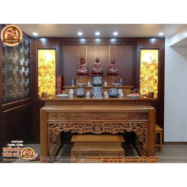 Bí Quyết Chọn Các Mẫu Bàn Thờ Phật Chung Với Gia Tiên