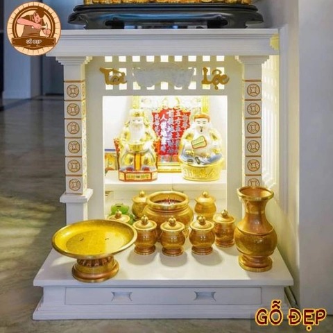 Kích thước bàn thờ thần tài thu hút may mắn, cát trạch
