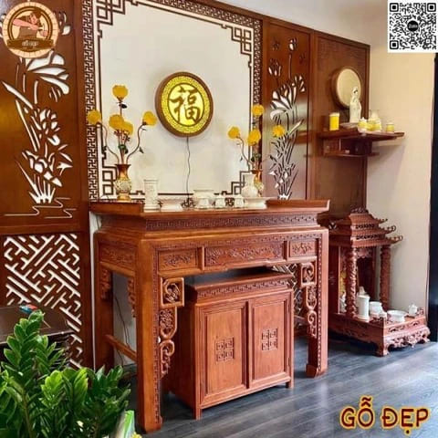 Bàn Thờ Gỗ Gụ | Sang Trọng, Bền Đẹp & Đậm Phong Vị Truyền Thống - Gỗ Đẹp Đào Gia