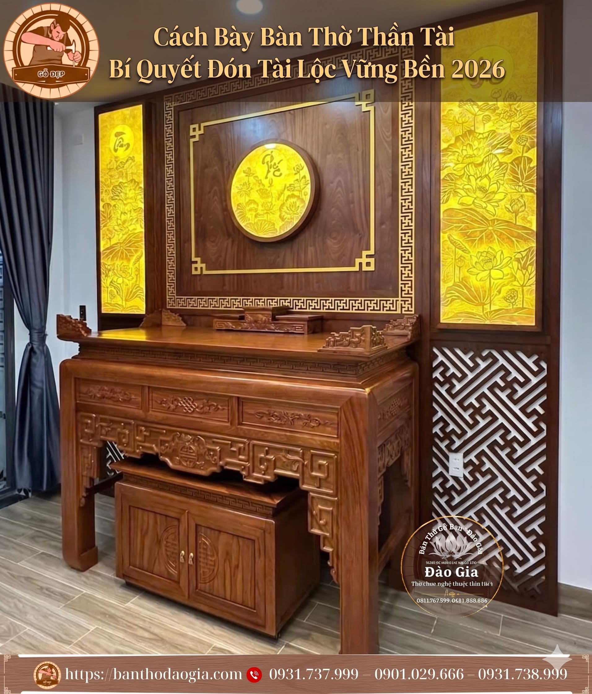 Cách Bày Bàn Thờ Thần Tài: Bí Quyết Đón Tài Lộc Vững Bền 2026
