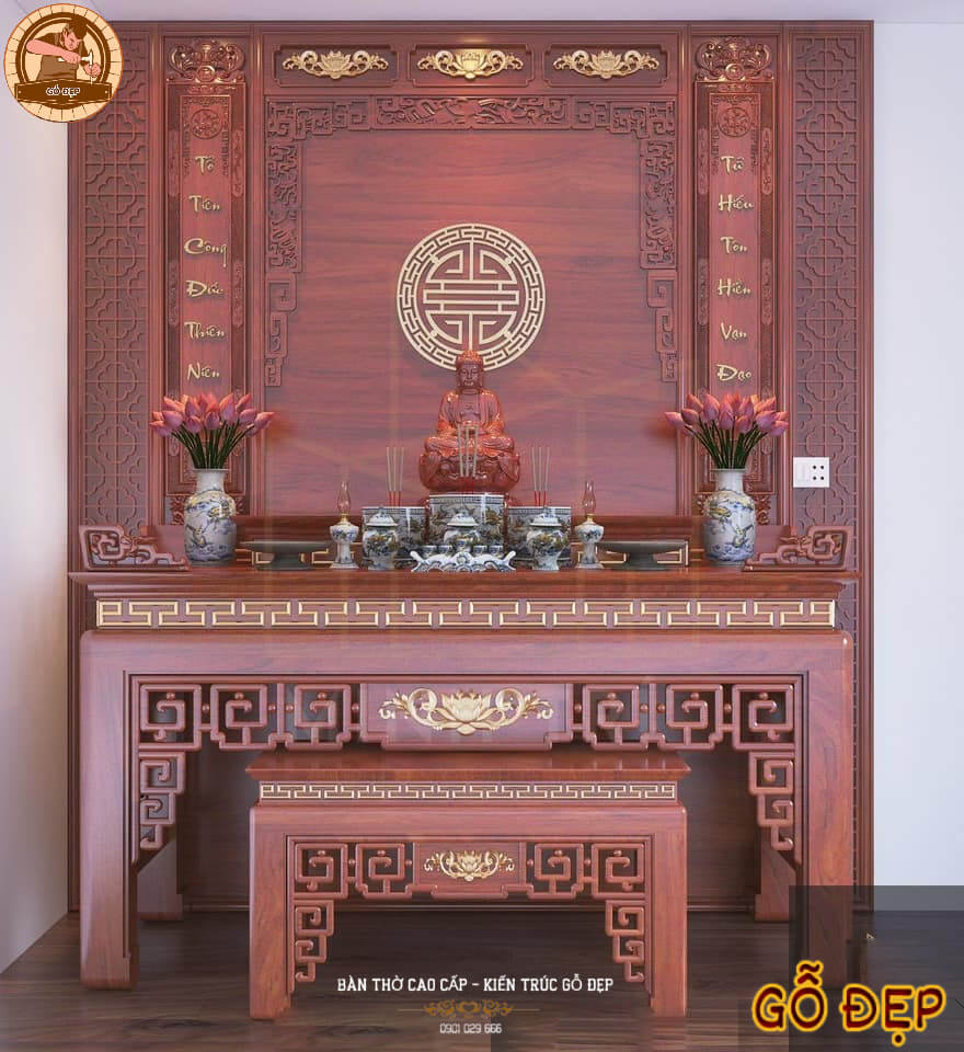 Bàn Thờ Màu Óc Chó | Sang Trọng & Chuẩn Phong Thủy