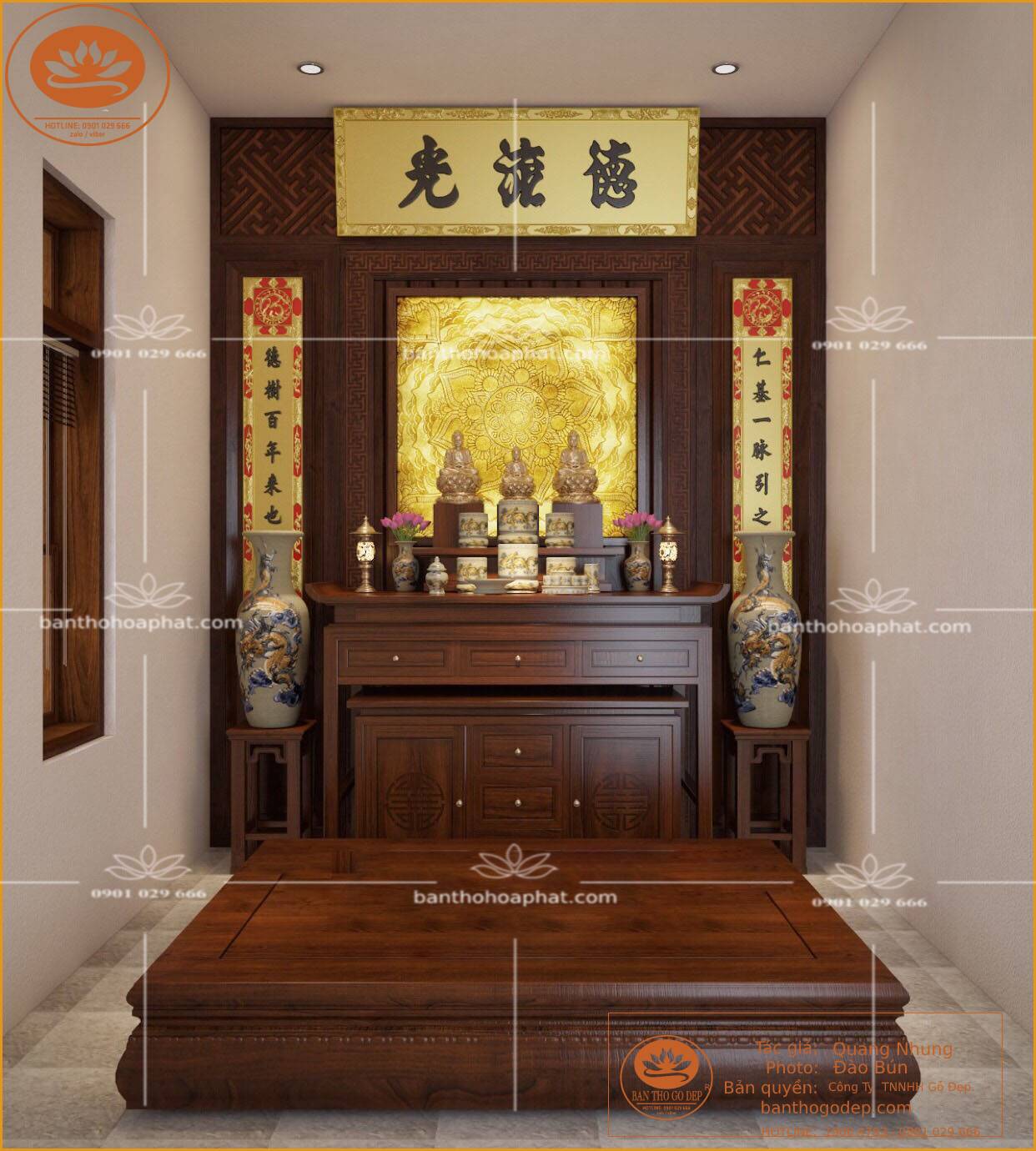 Hướng dẫn chọn vị trí đặt bàn thờ Phật trong nhà đúng chuẩn