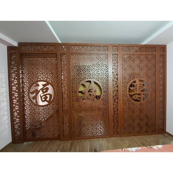 Vách Ngăn CNC Bàn Thờ - Vách Ngăn Phòng Thờ Đẹp Hiện Đại