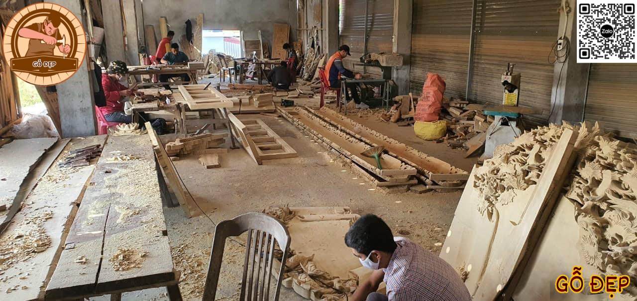 Phân xưởng sản xuất chế biến gỗ 