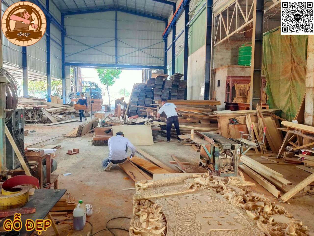 Xưởng sản xuất chế biến gỗ 