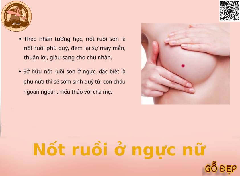 Nốt ruồi ở phía dưới bầu ngực phụ nữ có ý nghĩa gì