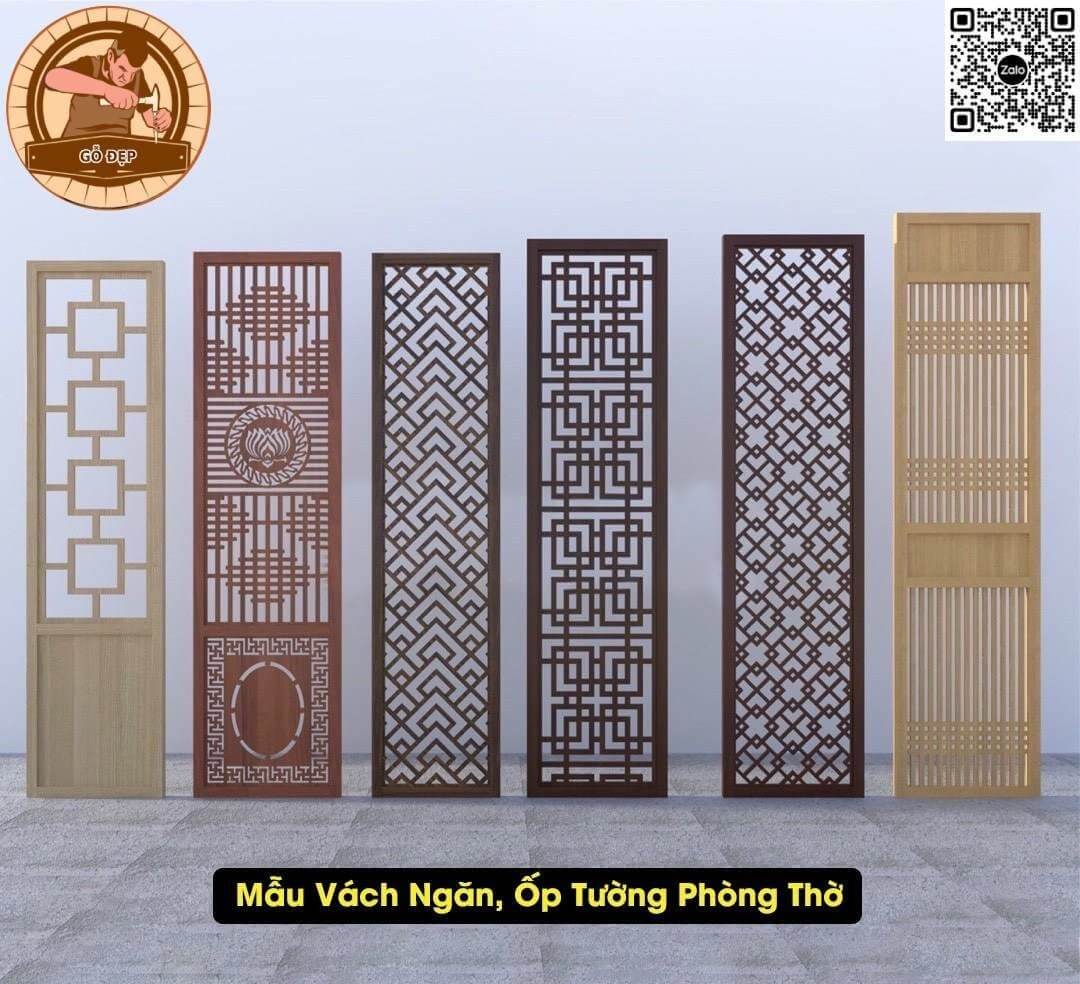 vách ngăn bàn thờ đẹp