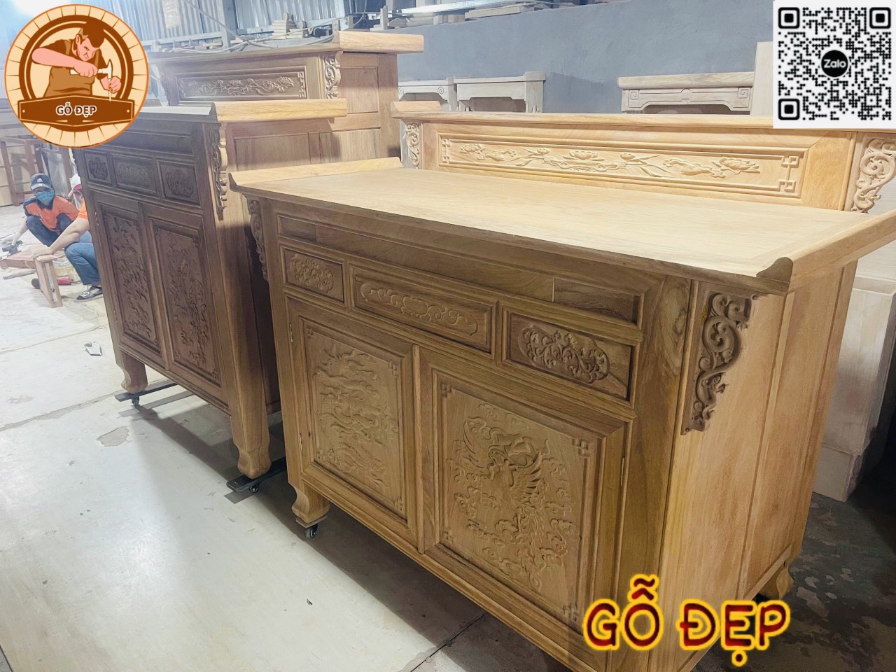 TỦ THỜ GỖ MÍT - TỦ THỜ HIỆN ĐẠI BT 66823