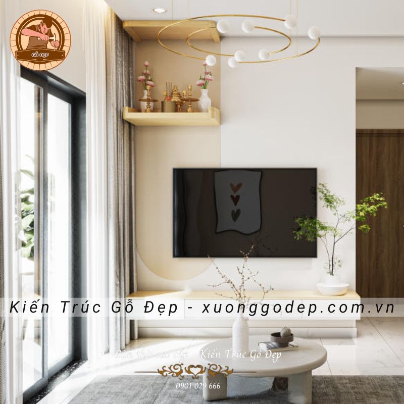 Vị Trí Đặt Bàn Thờ Trong Phòng Khách Hướng Thu Hút Tài Lộc