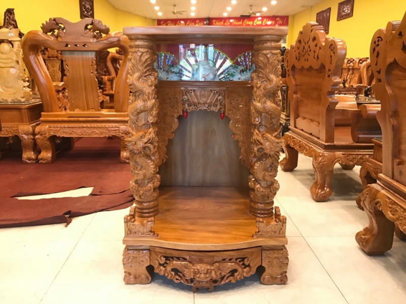 Bàn thờ Thần Tài đẹp hiện đại