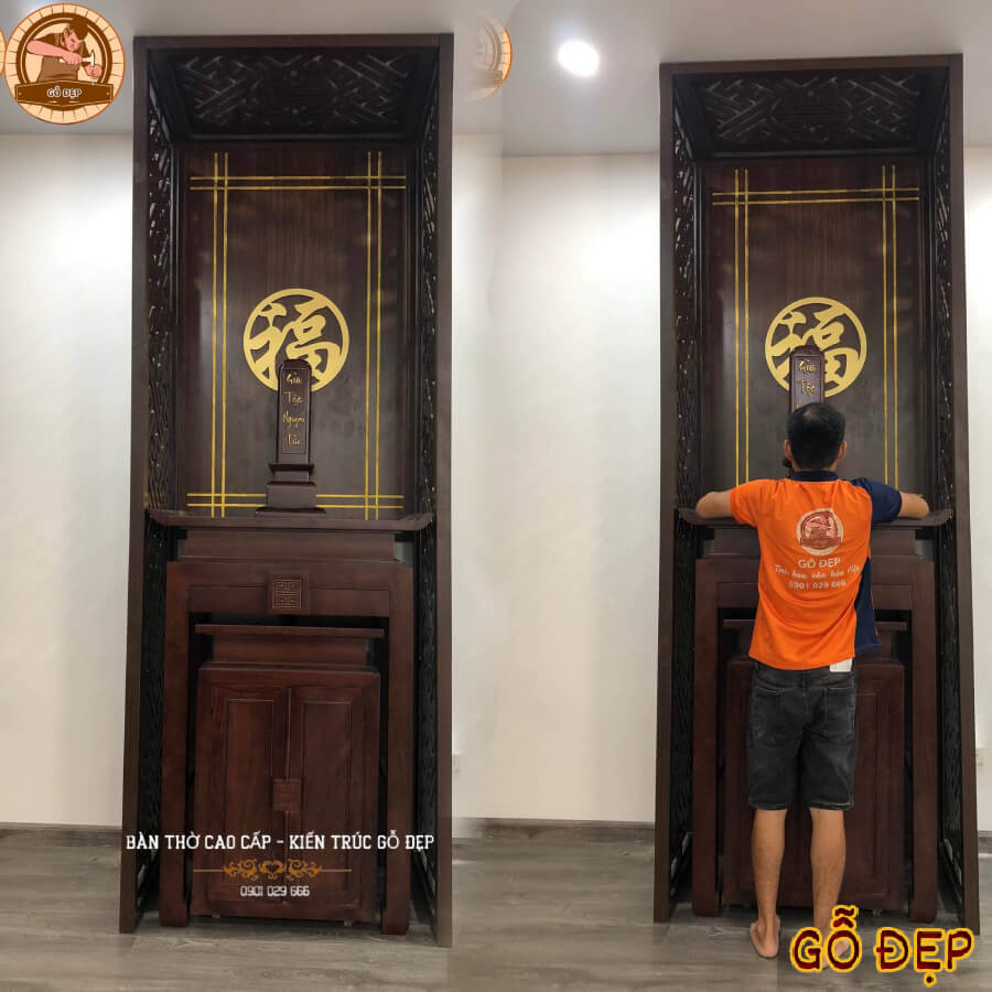 Lắp đặt bàn thờ chung cư 