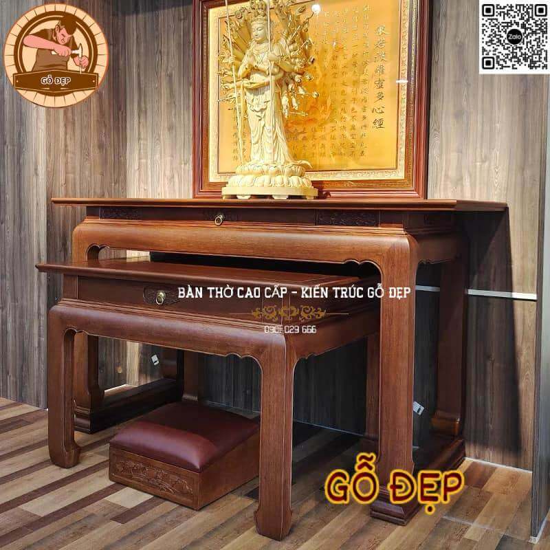 Bàn thờ gỗ cao cấp gỗ tốt BT 98887