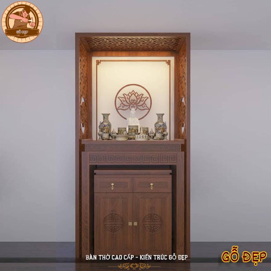 Bàn Thờ Phật Tại Gia Đơn Giản Chuẩn Phong Thủy