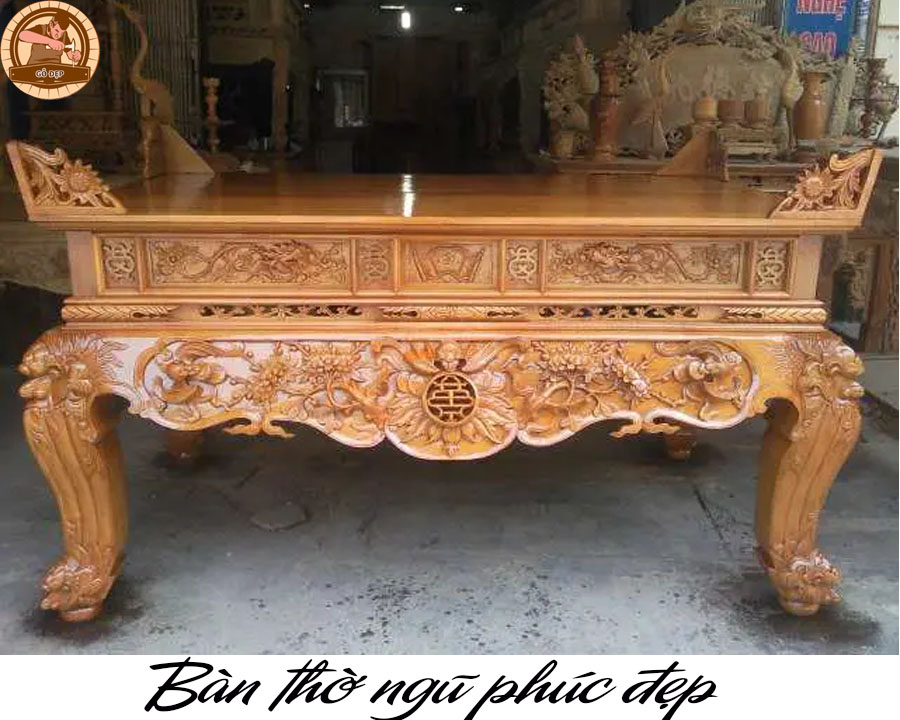 Bàn thờ ngũ phúc đẹp