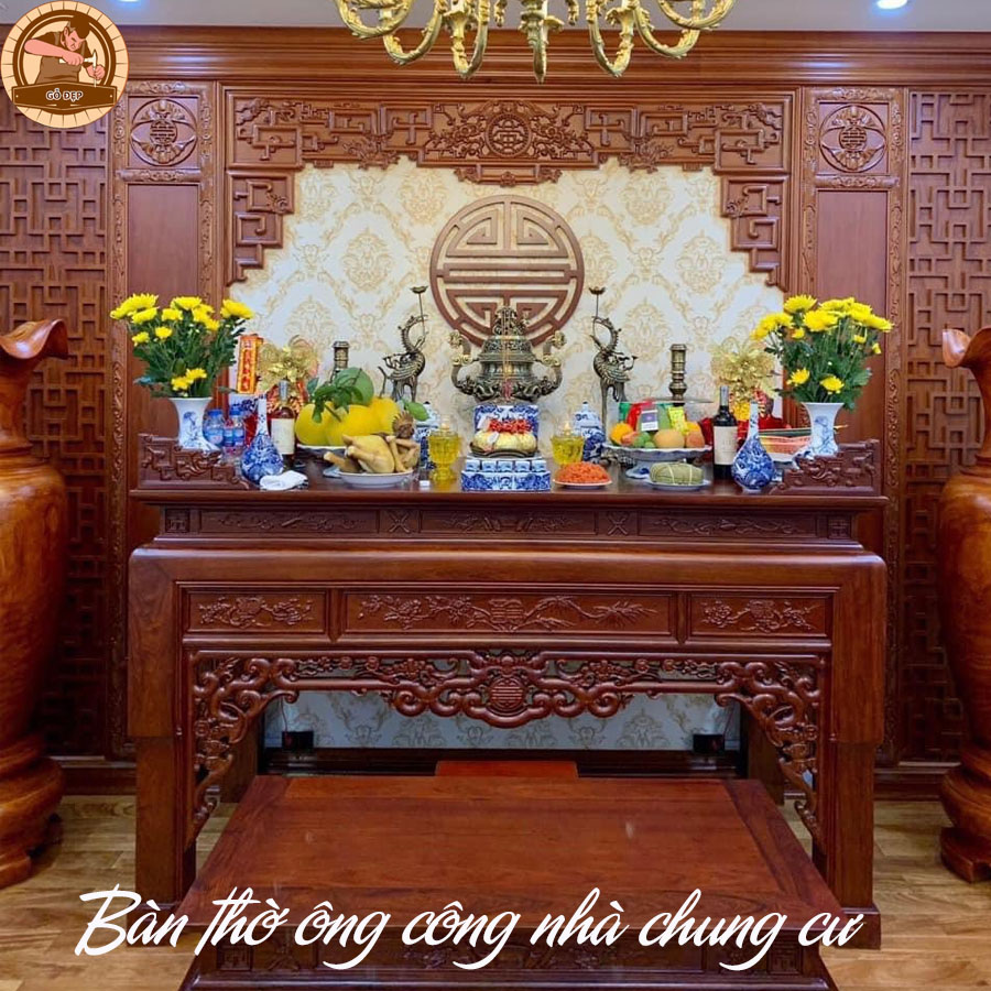 Bàn thờ ông công nhà chung cư 