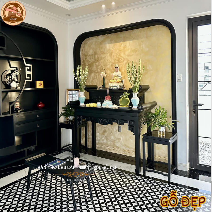 Kích thước bàn thờ Phật bà quan âm chuẩn phong thủy